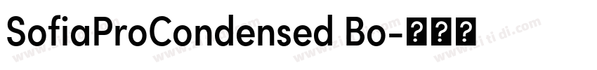 SofiaProCondensed Bo字体转换 SofiaProCondensed Bo字体转换